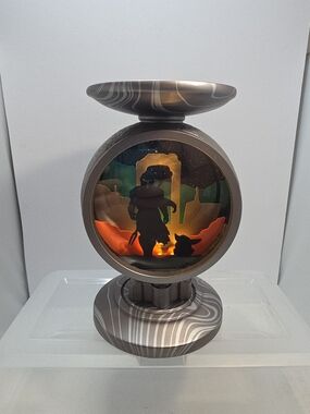 Bath & Body Works The Mandalorian & Grogu Light Up 3 Wick Candle Holder NEW